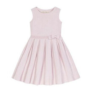 Hope & Henry Heirloom Girls' Organic Sleeveless Pleated Sweater Dress with Bow …